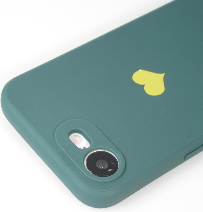 Actual product image PhoneLook Cover Silicone Mat Heart gold (Apple iPhone 16e)