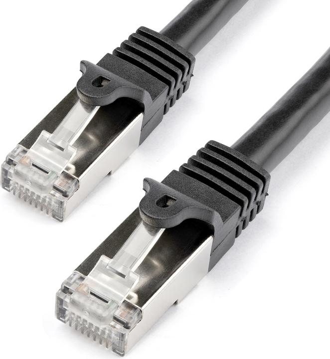 Image du produit StarTech Câble réseau Cat6 1m - Câble patch Gigabit blindé (SFTP) - Noir (S/FTP, CAT6, 1 m)
