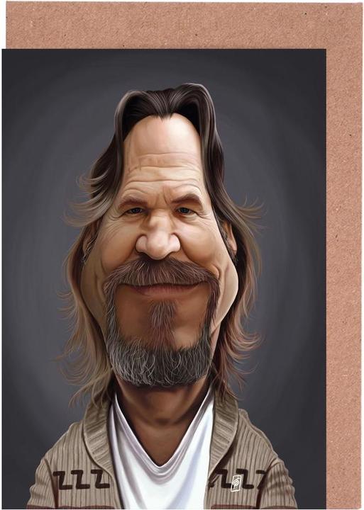 Actual product image Juniqe Jeff Bridges Caricature (5 pcs.)