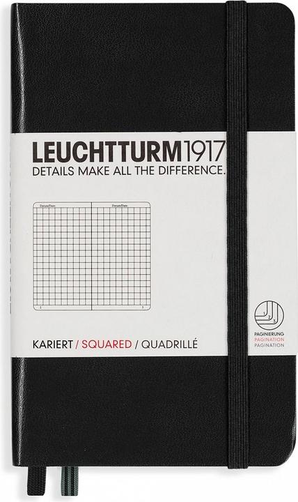 Actual product image Leuchtturm1917 Pocket, Hardcover (A6, Checked, Hardcover)