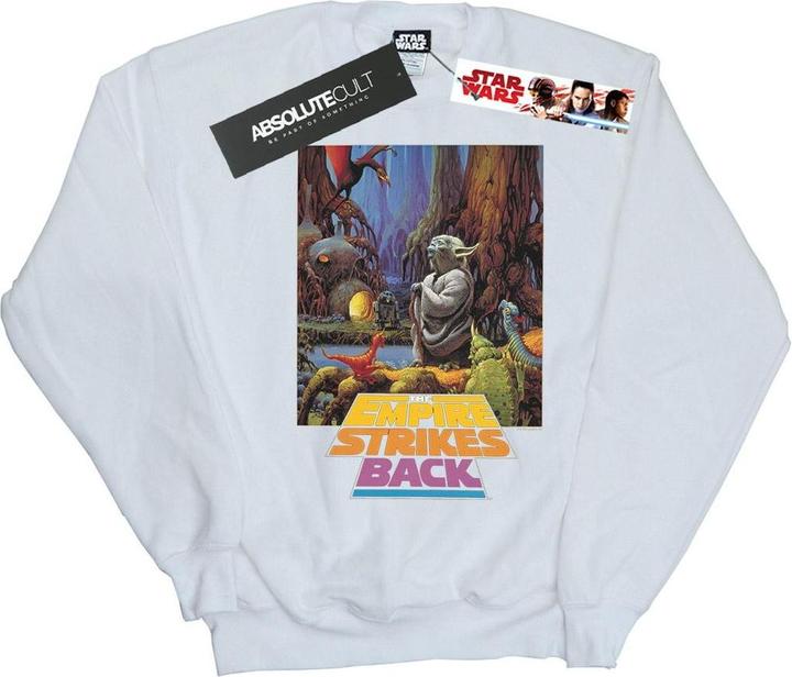 Actual product image Star Wars Mens Yoda Poster Sweatshirt (L)