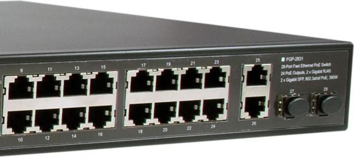 Immagine prodotto LevelOne Switch 28x FE FGP-2831 2xGE 2xGSFP 802.3xPoE (28 Porti)