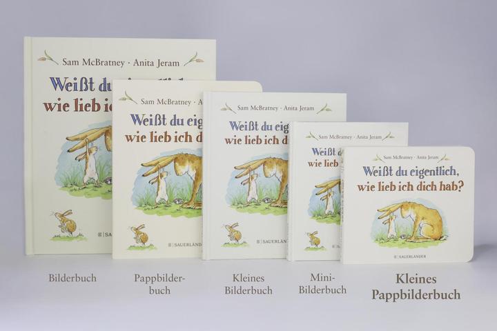 Actual product image Weisst du eigentlich, wie lieb ich dich hab? (German, Sam McBratney, 1990)