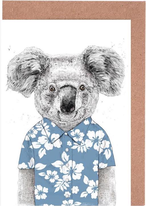 Actual product image Juniqe Summer Koala Blue - Koalas (5 pcs.)