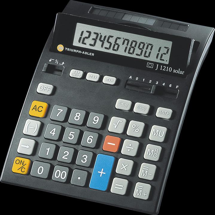 Actual product image Triumph-Adler Desktop calculator J 1210 (Batteries)
