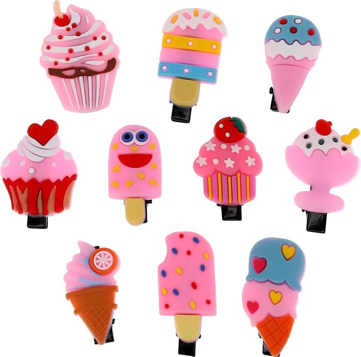 Immagine prodotto JTI 10x simpatici fermagli per capelli - gelato (10 pz.)