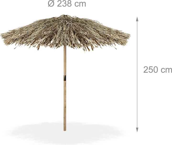 Produktbild Relaxdays Hawaii Sonnenschirm (2.38 m)