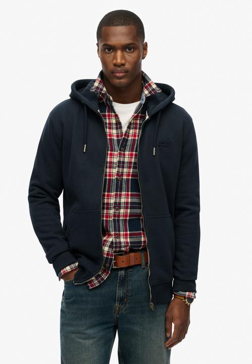Produktbild Superdry Vest Essential Logo Zip Hoodie Hb M2014128b Eclipse Navy Mannen Maat - L (L)