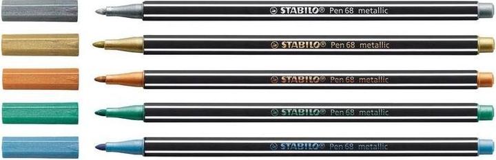 Produktbild STABILO Pen 68 Premium Metallic-Filzstift (Sortiert, 8 x)