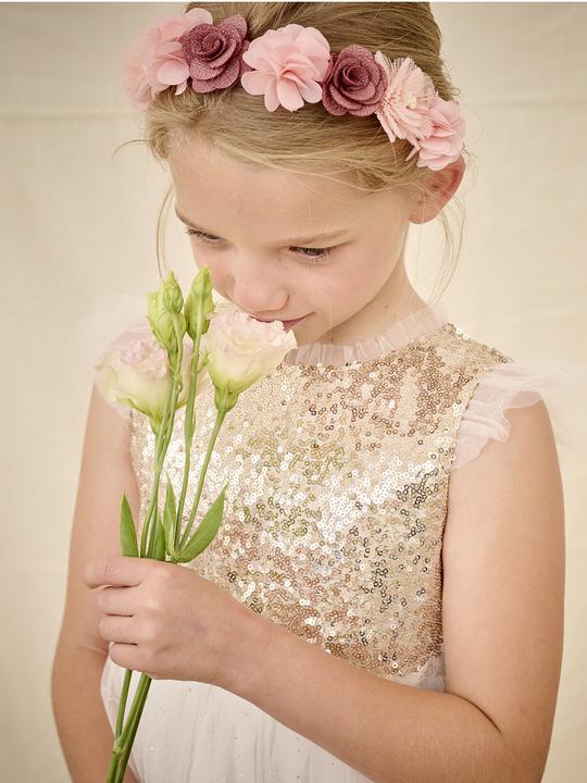 Immagine prodotto Vertbaudet Mädchen Festkleid mit Pailletten und Glitzertüll (92)