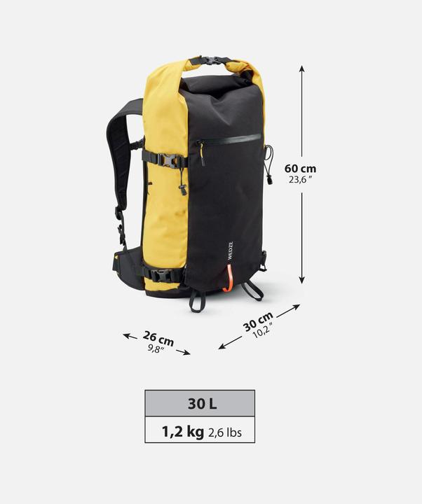 Image du produit Wedze Roll Top Strong Freeride 30 L Ski/Snowboard Backpack - Black (30 l)