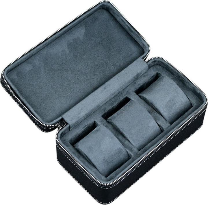 Atelier Farel Leder-Uhrenetui ZIP Premium - 3 Uhren