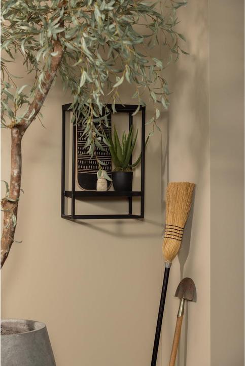 Productafbeelding Woood Wandplank Febe verticaal zwart (40 x 60 x 20 cm)