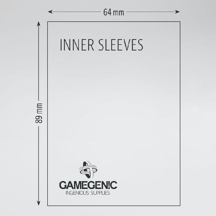 Produktbild Gamegenic GGS10109 - Prime Double Sleeving Packung Transparent/schwarz (2x100 Hüllen)