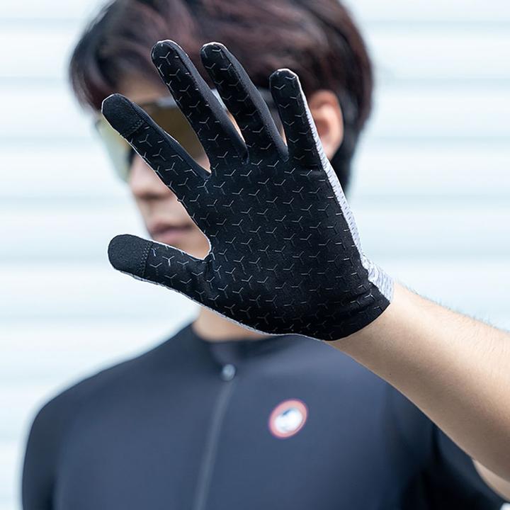 Image du produit Rockbros Breathable Full Finger Cycling Gloves, Size: L - Gray (L)