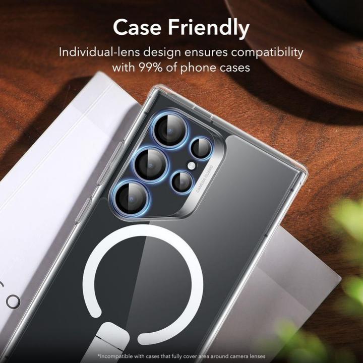 Actual product image ESR Camera Protector for Samsung Galaxy S24 Ultra - Black (1 Piece, Samsung Galaxy S24 Ultra)