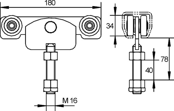 Actual product image Helm Rollapparat 410, 2er zu 400