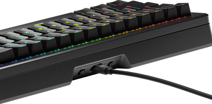 Actual product image Glorious GMMK 3 Pro 65 % Custom Gaming Keyboard - Pre-Built, ANSI (US), Fox Switches, black (US, Cable)