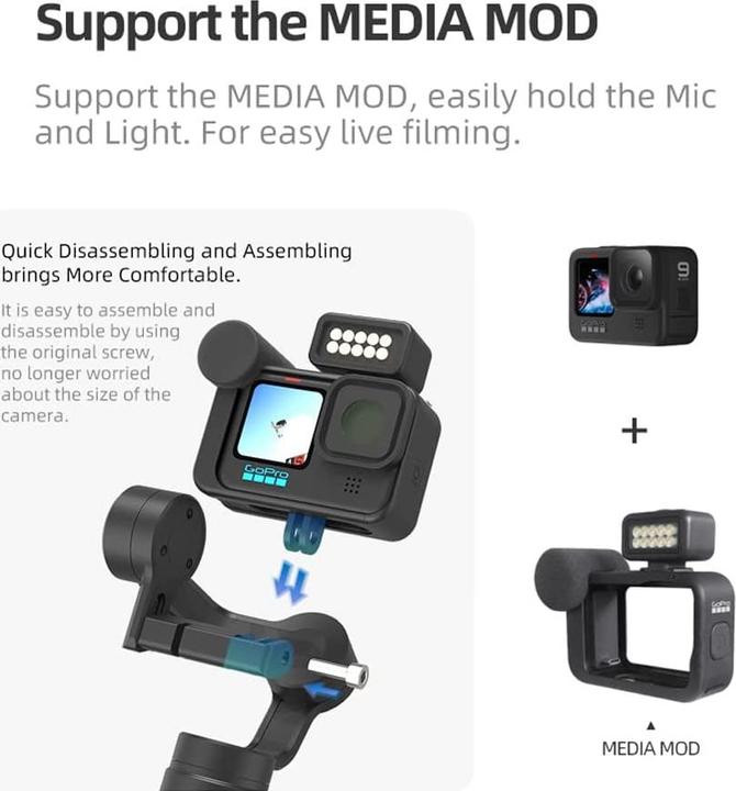 Actual product image Inkee Falcon Plus (Various, Hero 10, Hero 8, Hero 7, Hero 6, hero 5, Osmo Action, Hero 9)