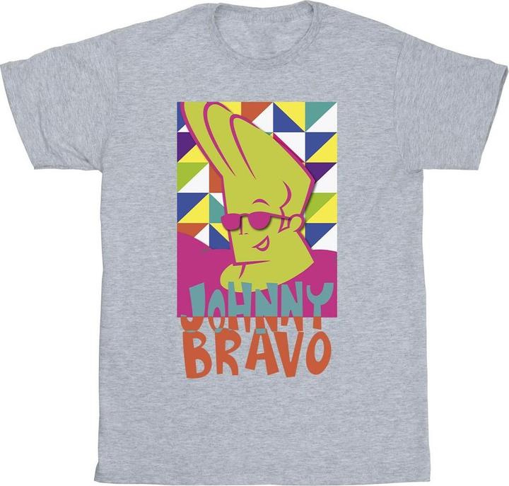 Johnny Bravo Multi Triangles Pop Art TShirt (3XL)