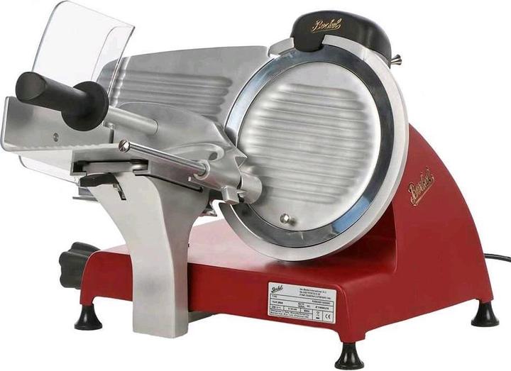 Actual product image Berkel Red Line 250 matt red slicer with 250 mm steel blade