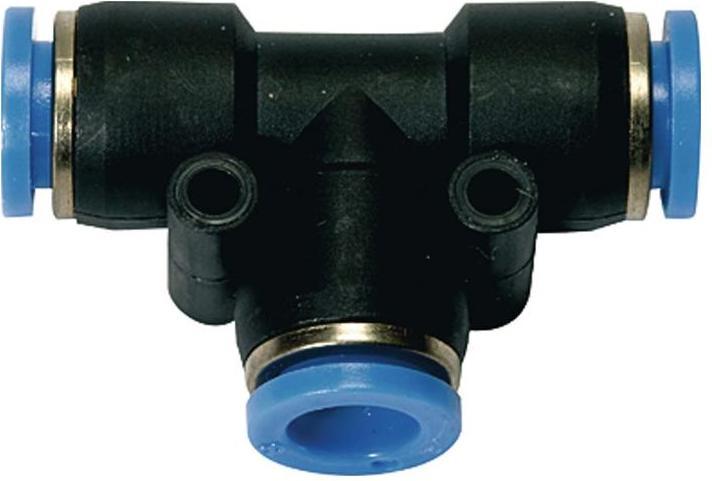 Actual product image Riegler Push-in T-connector Blue Series 4 mm L1 18.5 mm (4 mm)