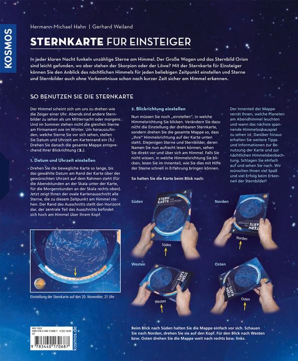 Actual product image Kosmos Sternkarte für Einsteiger (German, Hermann-Michael Hahn, 2020)