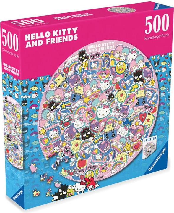 Actual product image Ravensburger Puzzle 12001391 - Hello Kitty - 500 piece round puzzle for adults and children from 14 (500 pieces)