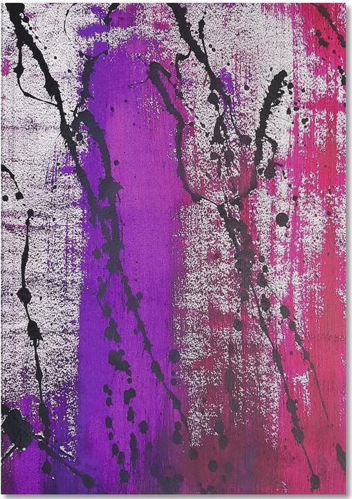 Image du produit Juniqe ENERGY-KICK PINK/PURPLE - Abstrait & géométrique (A4, Blanc)