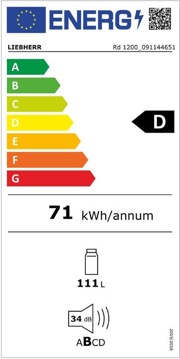 Label énergétique Liebherr Rd1200-20