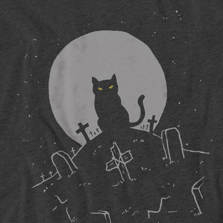 Immagine prodotto Pet Sematary Cat With Tombstones Maglietta Adulto Unisex (XL)