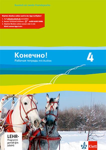 Image du produit Konetschno!. Band 4. Russisch als 2. Fremdsprache. Arbeitsheft mit Audio-CD und Lernsoftware zum (Allemand, Russe, Amstein-Bahmann, Gentschua, Brosch, 2011)
