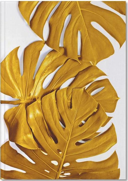 Produktbild Juniqe Monstera Gold - Blätter & Pflanzen (A4, Liniert, Harter Einband)