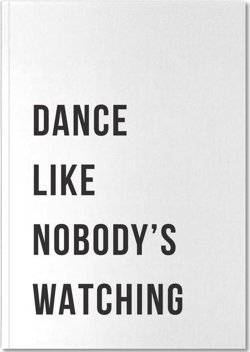 Image du produit Juniqe Dance - White - Citations et slogans (A4, Pointillés)