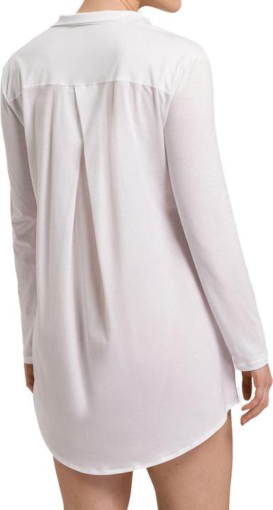 Image du produit Hanro Chemise de nuit Cotton Deluxe - longueur 90 cm - manches longues (XS)