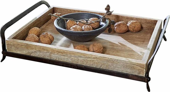 Actual product image Loberon Tray Troyes brown / black
