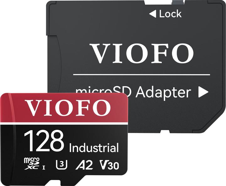 Viofo 128GB memory card (128 GB, microSDXC, U3, UHS-I)
