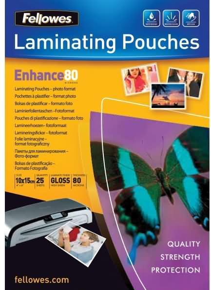 Immagine prodotto Fellowes Migliorare 80 (10 x 15 cm, 25 Pezzo/i, 80 µm)