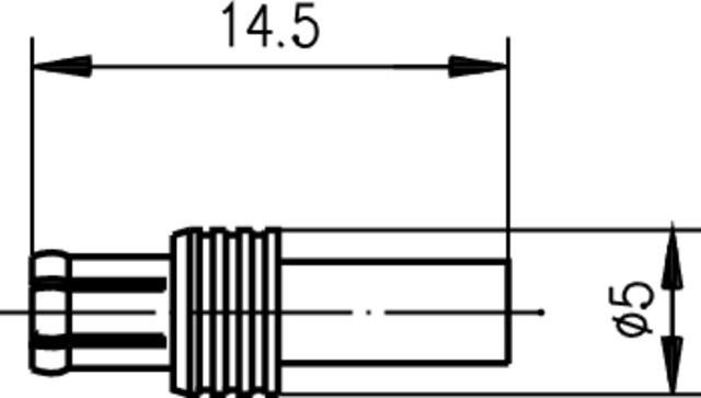 Actual product image Telegärtner MCX connector plug, straight 50 Ohm J01270A0151 1 pc.