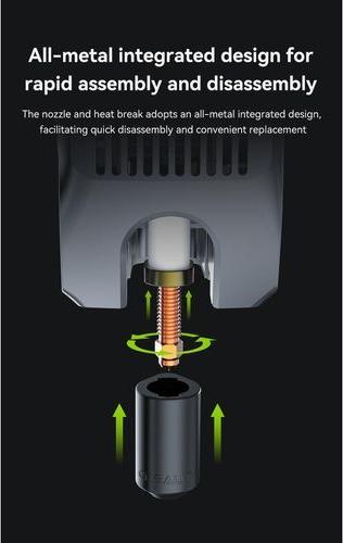 Actual product image Creality Unicorn K2P Quick Swap Nozzle Kit Three pieces (Replacement parts)