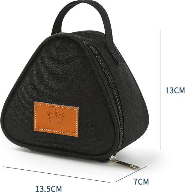 Actual product image Only-Bags.Store Mini Triangular Insulation Bag Aluminium Foil Thermal Cooler Lunch Tote