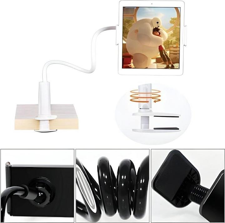 Produktbild Awei uchwyt biurkowy X3 4"-10,5" biały /white długie ramię