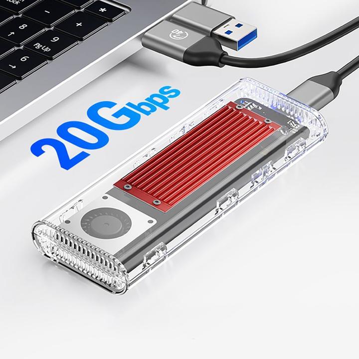 Produktbild Orico Other Computer Accessory TCM2-C3 M.2 NVME to USB-C 10Gb/s Disk Drive - Red (M.2)