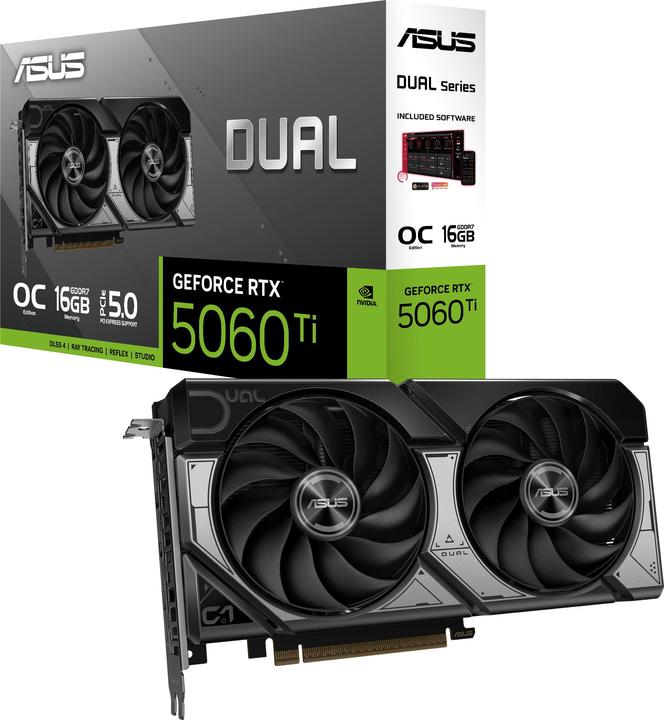 Produktbild ASUS Dual GeForce RTX 5060 Ti OC (16 GB)