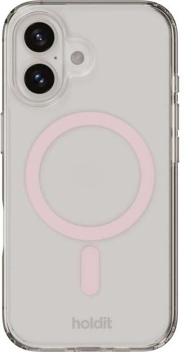 Actual product image Holdit MagSafe Case iPhone 16 Pink/Transparent (Apple iPhone 16)