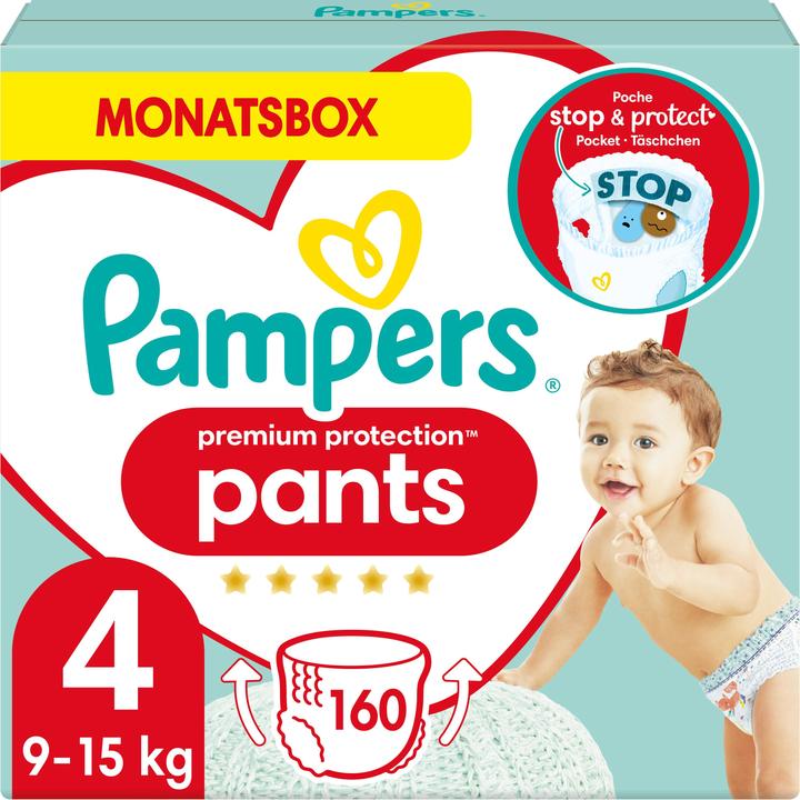 Pampers Premium Protection Pants (Gr. 4, Monatsbox, 160 Stück)