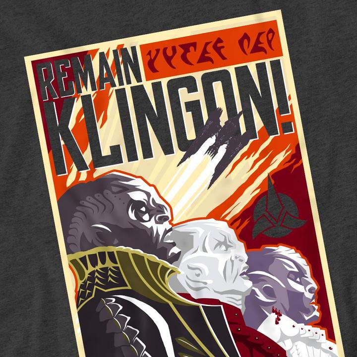 Produktbild Universal Textiles Remain Klingon TShirt (S)