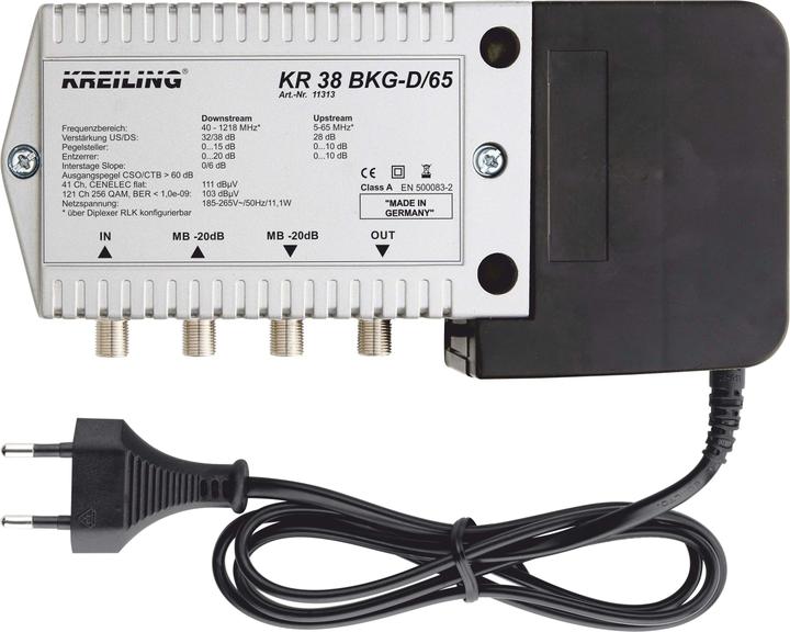 Image du produit Kreiling Tech. Amplificateur BKG KR 38 BKG-D/65 (Amplificateur)