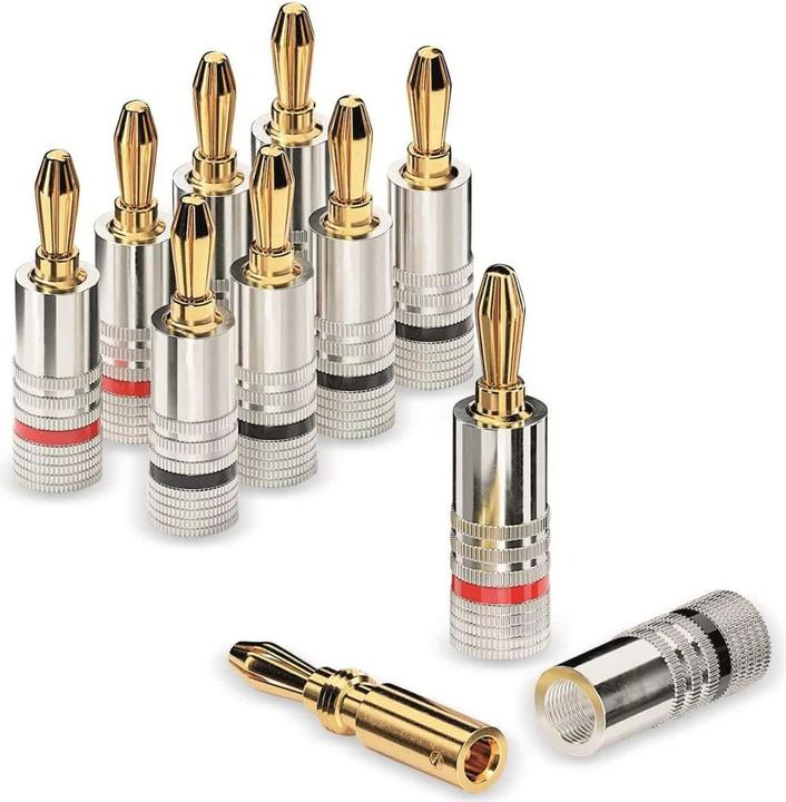 Produktbild Delock PureLink sonero Bananenstecker - schraubbar - 8er Set