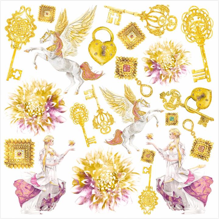 Actual product image Ciao Bella Vellum Paper "Ethereal", 15 x 15 cm, 6 sheets (90 g/m², 6 x)